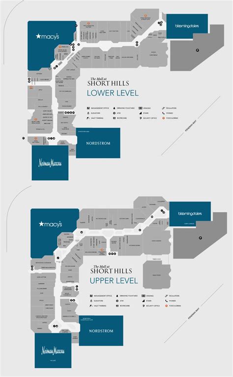 mall at short hills map.